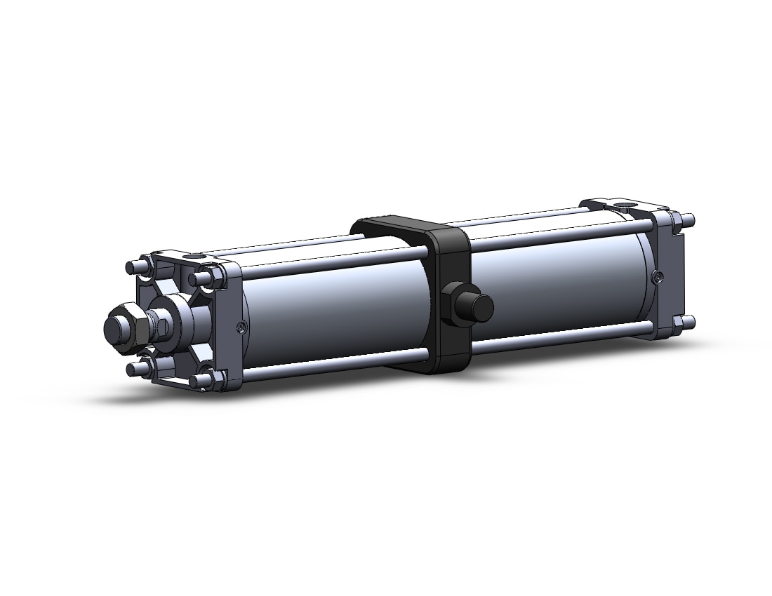 Smc Ca T Z Mm Ca Double Acting Ca Ca Tie Rod Cylinder