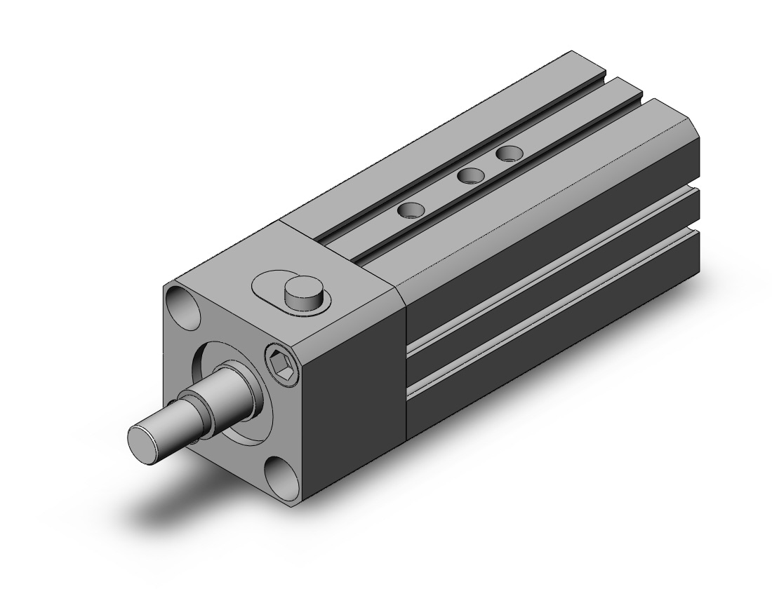 SMC CDLQA100-15D-F-M9PAVL cyl, compact with lock, COMPACT CYLINDER W/LOCK