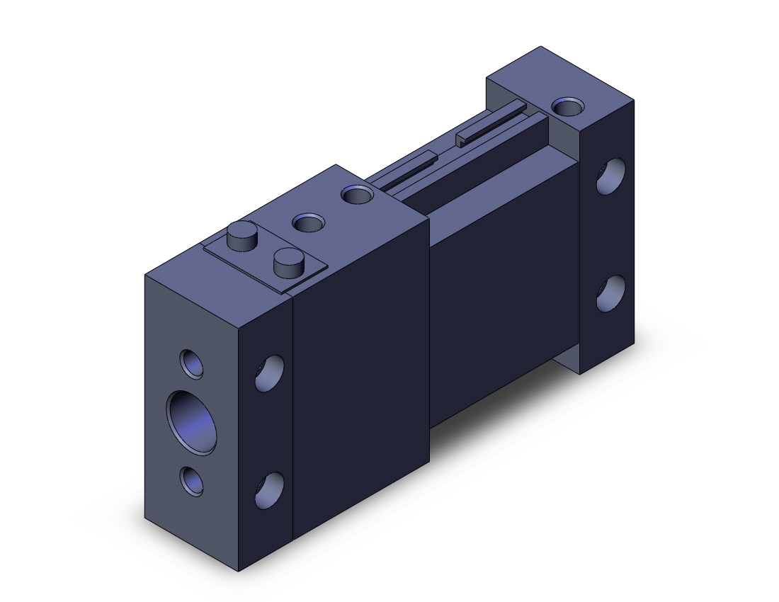 SMC MDLUB40TN-20DM-B-A73 cyl, plate w/lock, auto sw capable, COMPACT CYLINDER W/LOCK