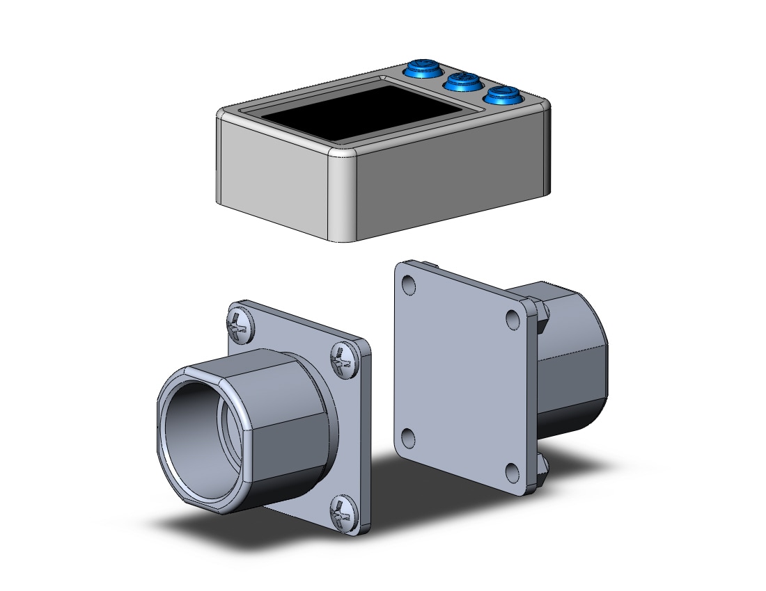 SMC PF3W720-03-DT-MZ 3-color digital flow switch for water, DIGITAL FLOW SWITCH, WATER, PF3W