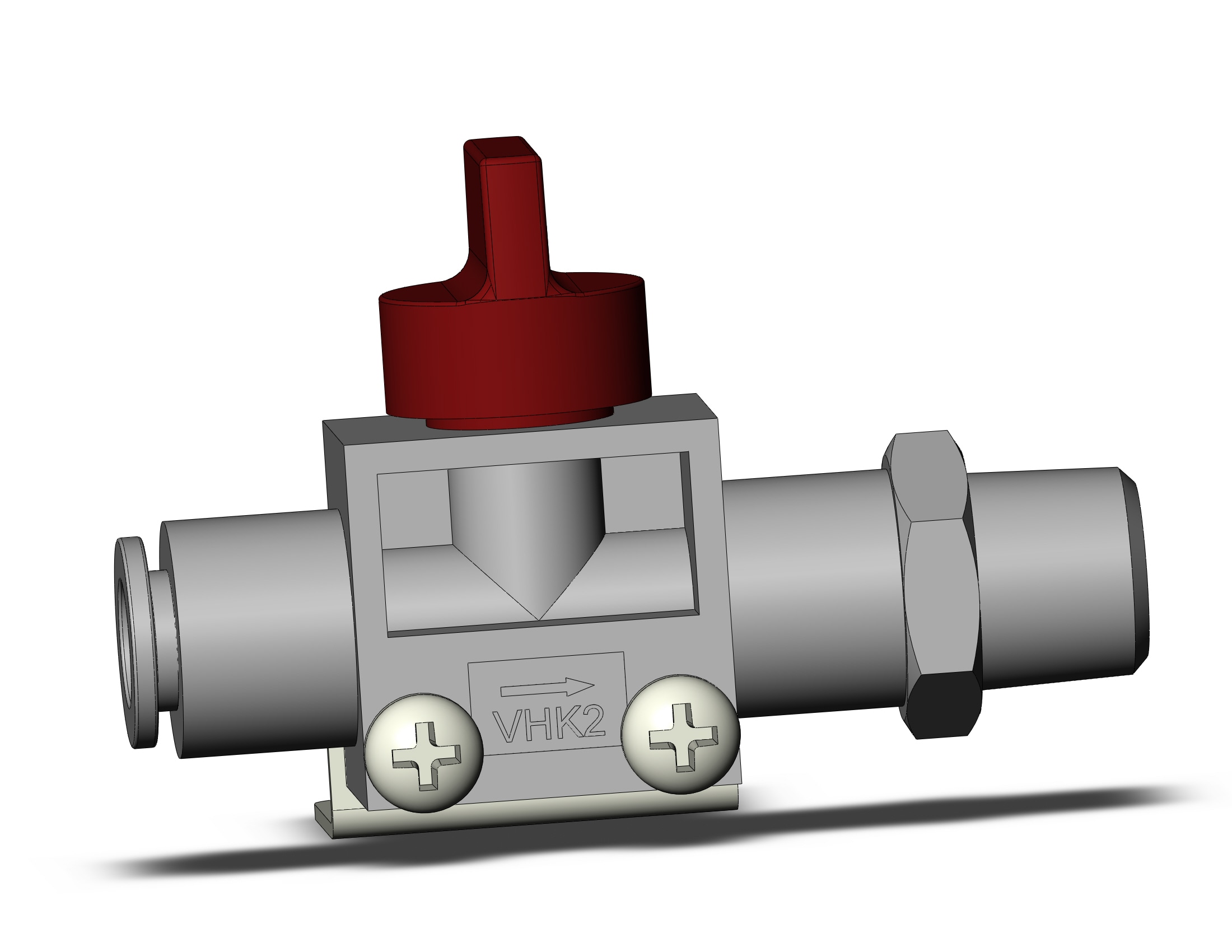 SMC VHK2-08F-02SRL finger valve, MECHANICAL VALVE