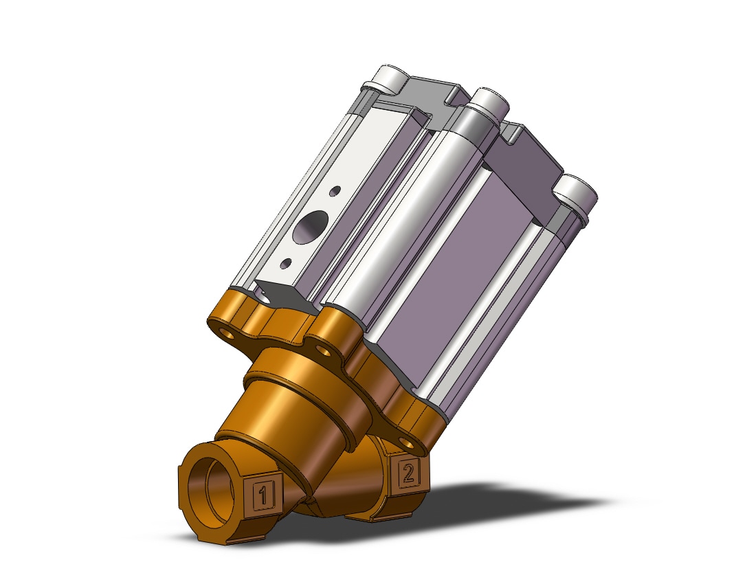 SMC VXB215AHALXAA angle seat valve, air operated, 2 PORT VALVE