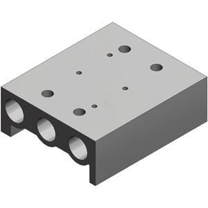 SMC SS3YJA5-41-09-N7T mfld, base mt, SS3YJ5 MANIFOLD SYJ500 3/PORT