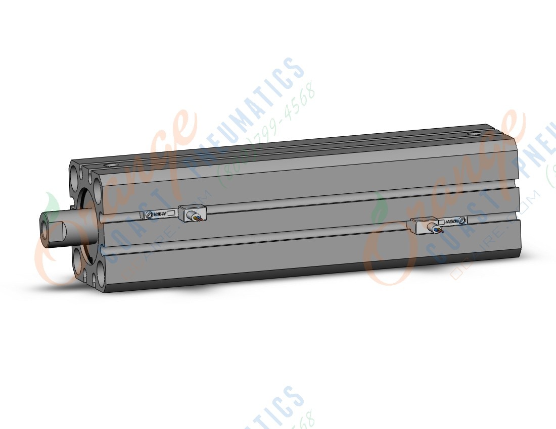 SMC CDQSB25-100DC-M9BWVL cyl, compact, dbl act long stk, CQS COMPACT CYLINDER