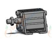 SMC CDQSL25-10DCM 25mm cqs dbl-act auto-sw, CQS COMPACT CYLINDER