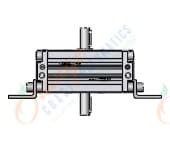 SMC CDRA1LY63-90CZ-M9BSDPC actuator, rotary, rack & pinion type, ROTARY ACTUATOR