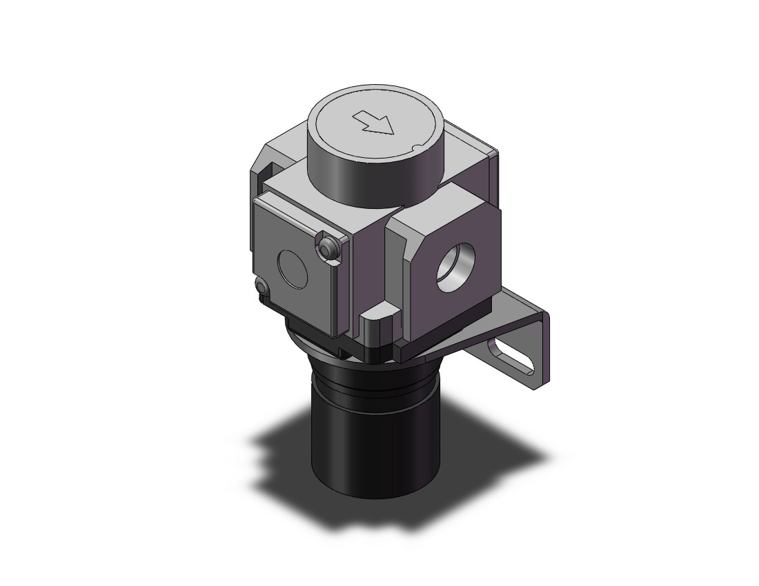 SMC 10-AR25-02B-1N-B regulator, REGULATOR, MODULAR F.R.L.