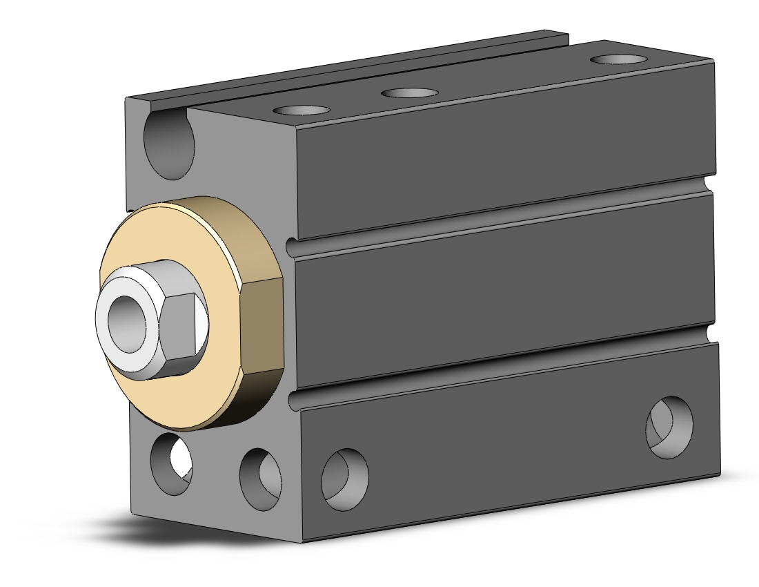 SMC 10-CDUJB10-6D cyl, free mt, clean room, CU COMPACT CYLINDER