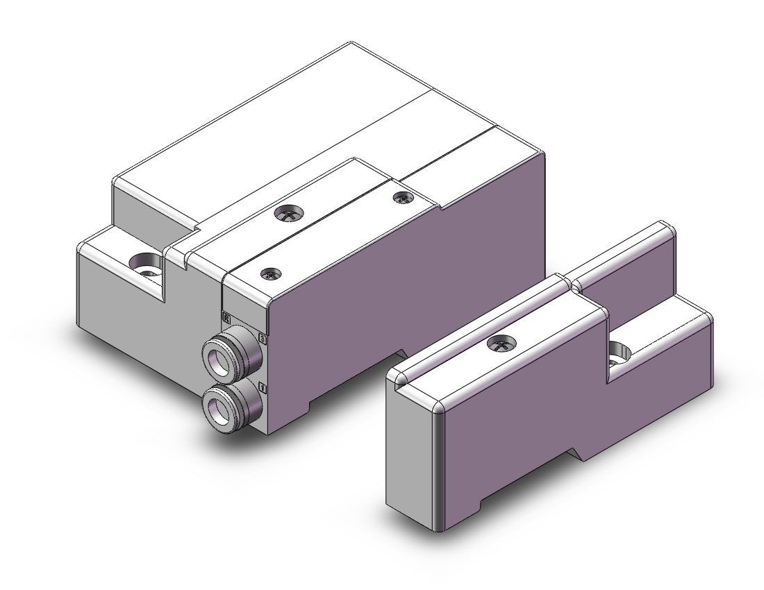 SMC 10-SS5Q13-04SDV-E mfld asyy, 4/5 PORT SOLENOID VALVE