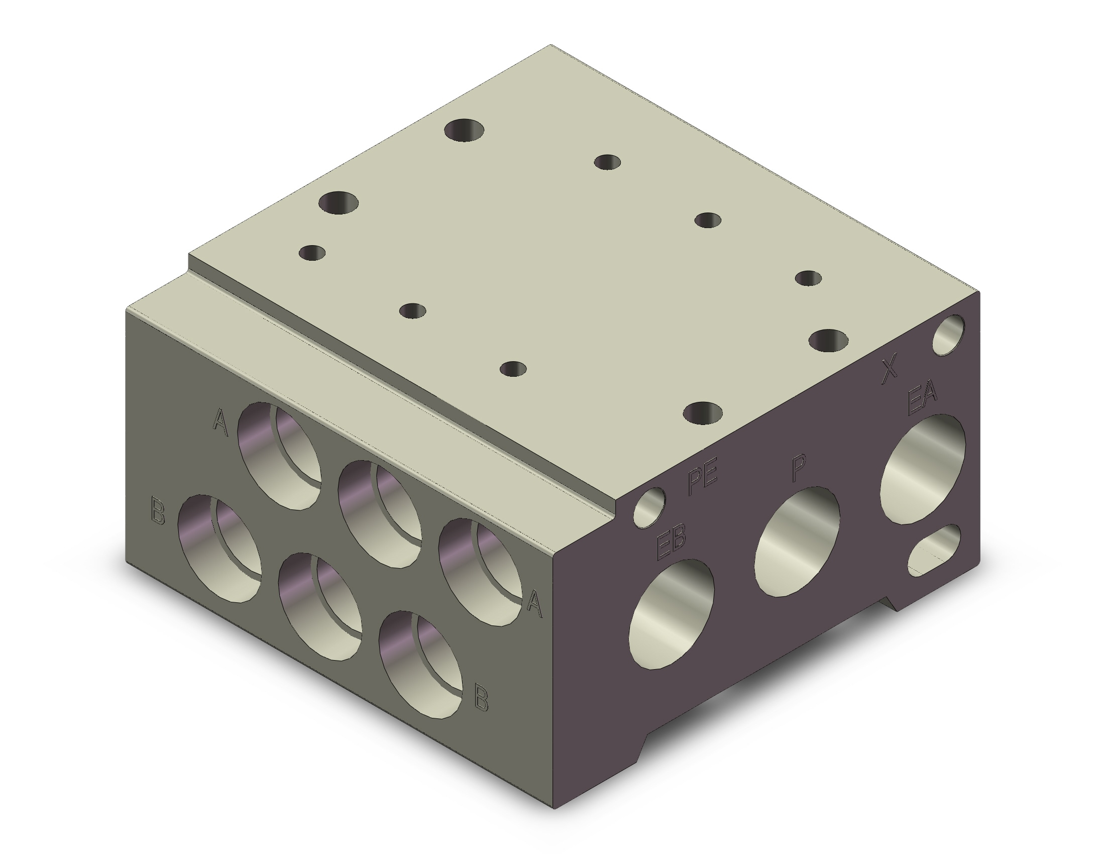 SMC 10-SS5Y5-42-03-02N mfld, base mt,, SS5Y5 MANIFOLD SY5000***