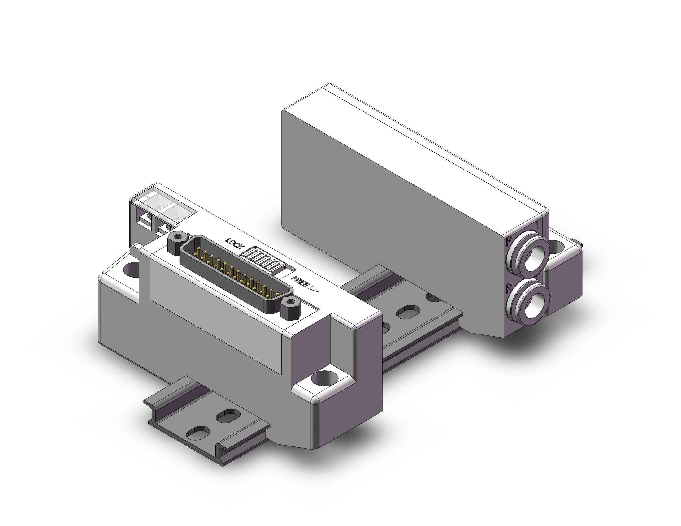 SMC 10-SS5Z3-60FD1-05U mfld, plug-in, clean room, 4/5 PORT SOLENOID VALVE