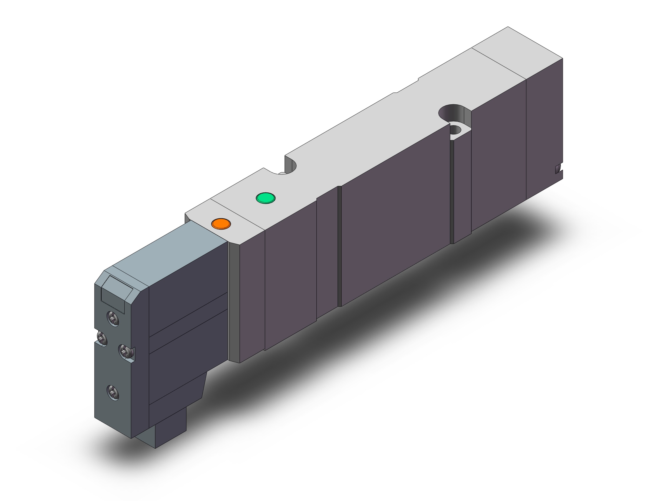 SMC 10-SV2300-5FU valve, dbl sol, plug-in, SV2000 SOLENOID VALVE, 5-PORT