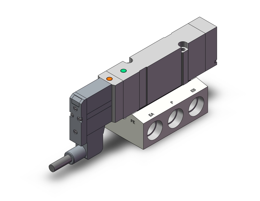 SMC 10-SV2300R-5W1U-02N sv2000 no size rating, SV2000 SOLENOID VALVE, 5-PORT