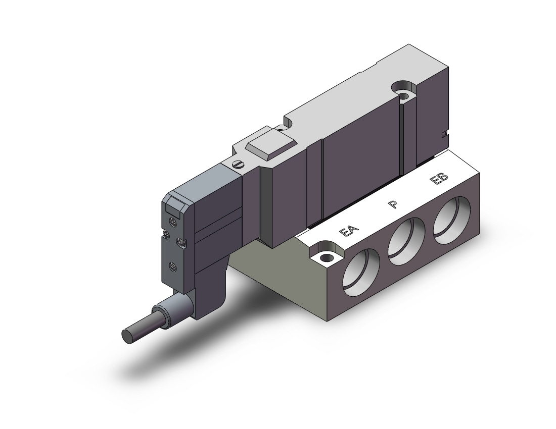 SMC 10-SV3100-5W2UD-03T valve, sub plate type, cl room, SV3000 SOLENOID VALVE