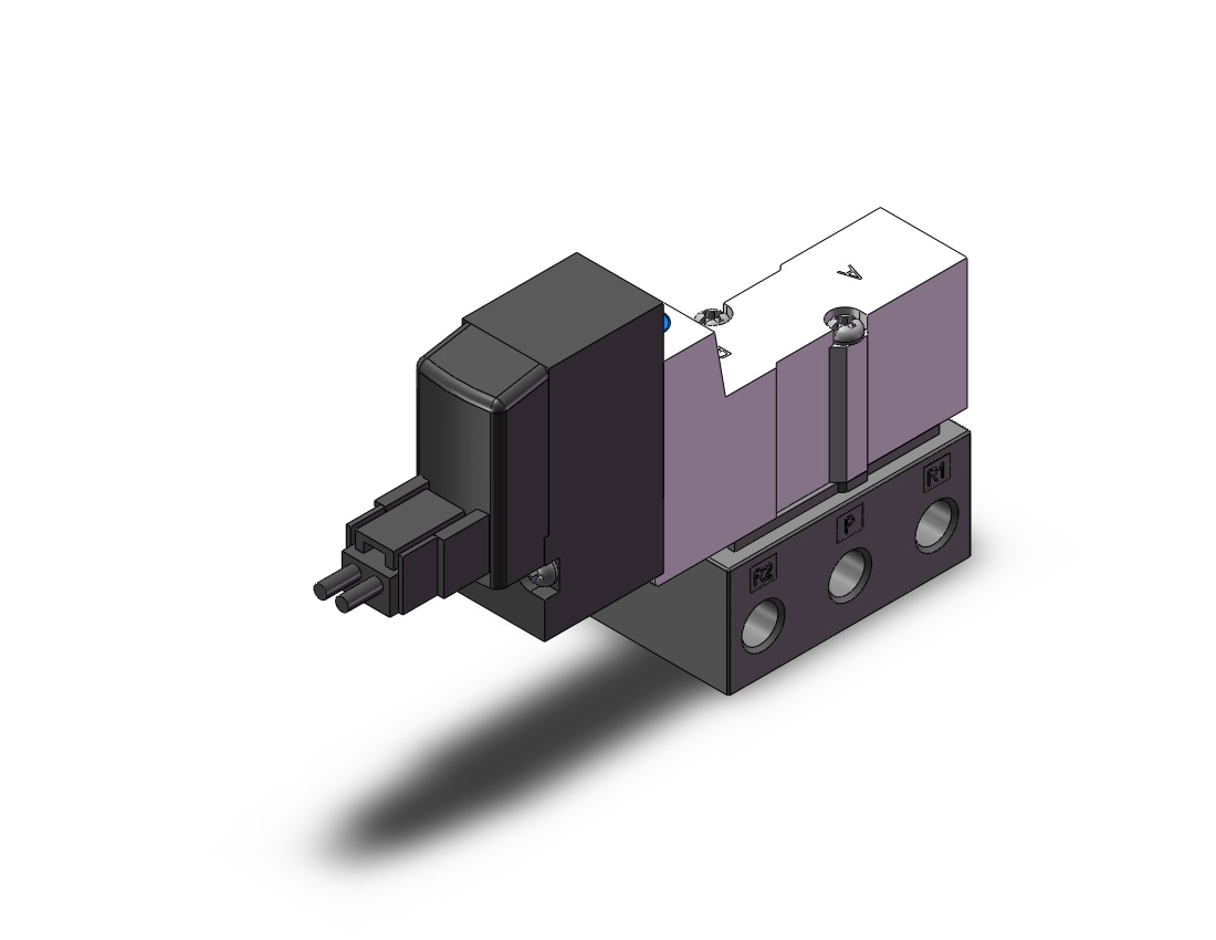 SMC 10-SYJ3143T-6LZ-M5 valve, sgl sol, base mt, SYJ3000 SOL VALVE 4/5 PORT