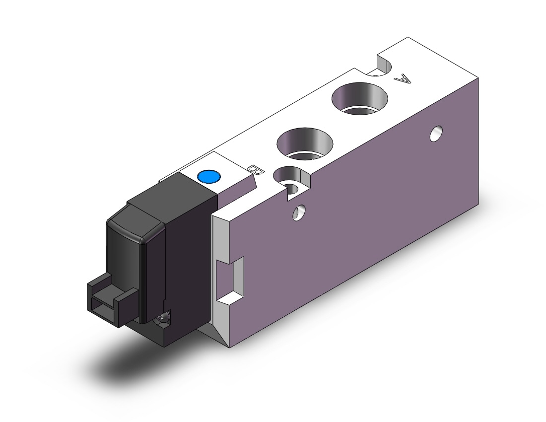 SMC 10-SYJ7123-5LOZ-01T valve, sgl sol, clean series, 4/5 PORT SOLENOID VALVE