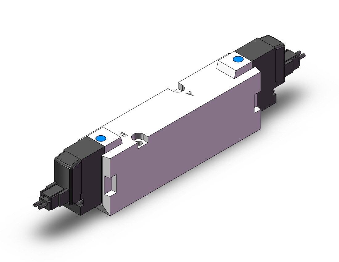 SMC 10-SYJ7343-5L valve, dbl sol, base mt, SYJ7000 SOLENOID VALVE 5/PORT