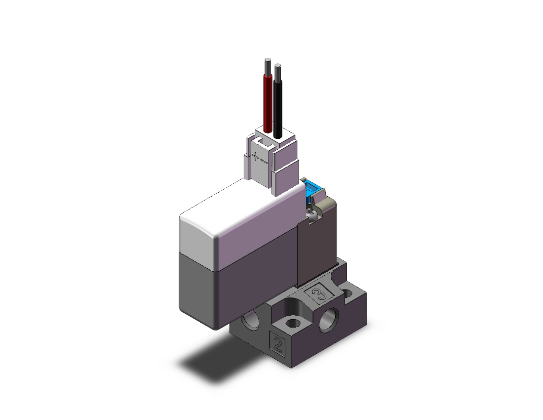 SMC 10-V114A-5LU-M5 valve, sol, base mt, SY100 SOLENOID VALVE***