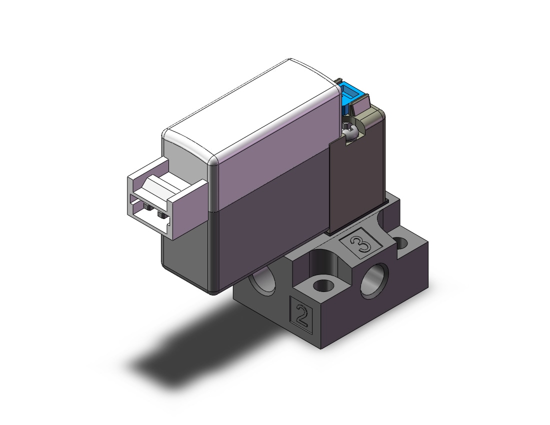 SMC 10-V114A-5MOU-M5 valve, sol, base mt, SY100 SOLENOID VALVE***