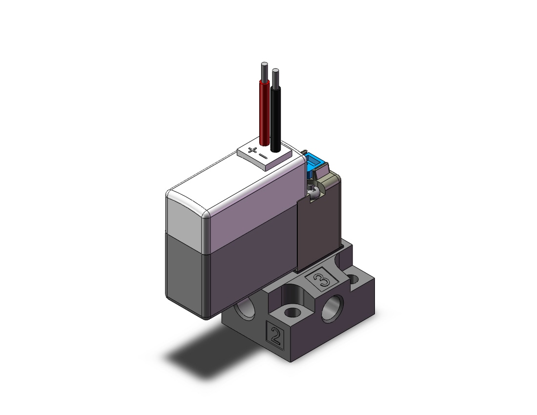 SMC 10-V124A-RG-M5 valve, sol, base mt, cl room, SY100 SOLENOID VALVE