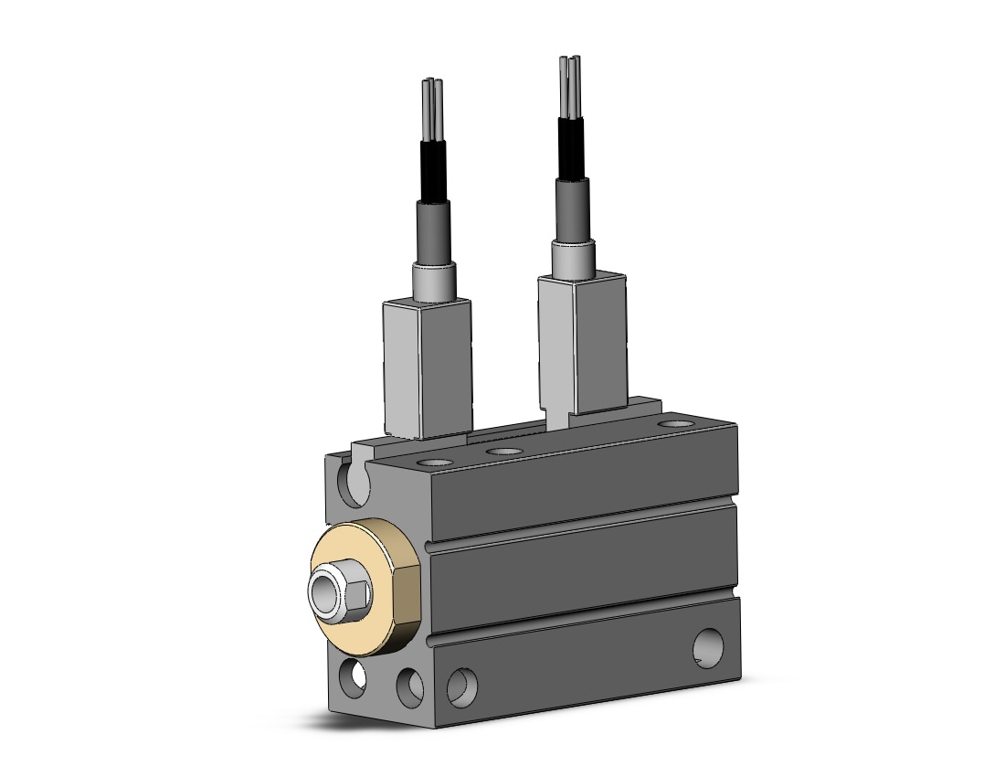 SMC 11-CDUJB8-10D-F8NL cyl, free mt, dbl acting, a-sw, CUJ COMPACT MINI FREE-MOUNT