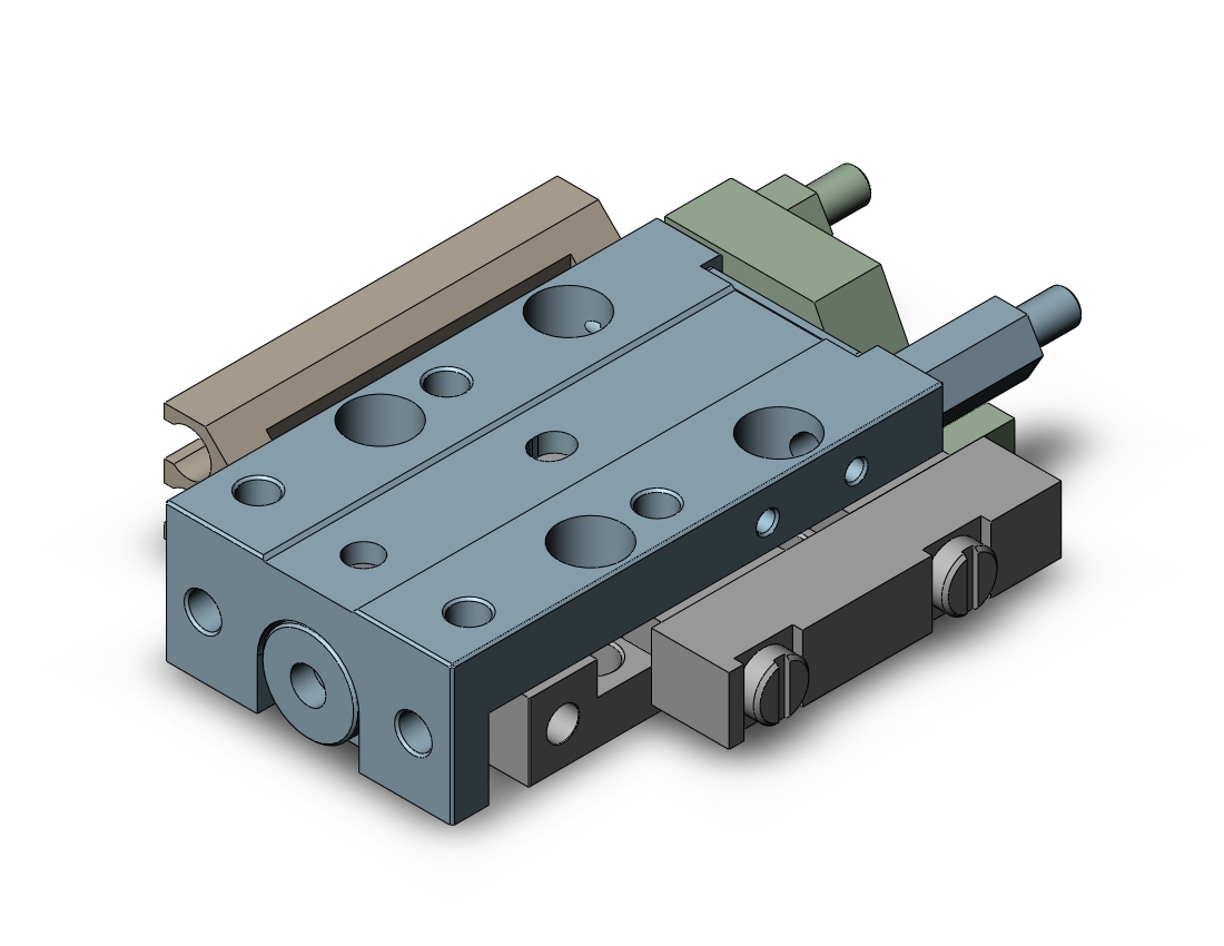 SMC 11-MXJ8L-10CP base cylinder, MXS/MXJ GUIDED CYLINDER