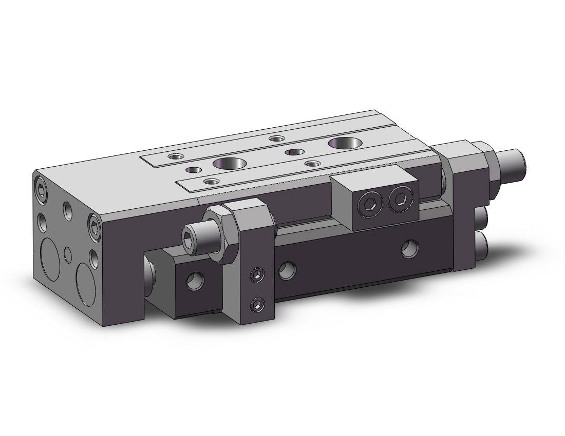 SMC 13-MXQ12L-20A cylinder, MXQ GUIDED CYLINDER