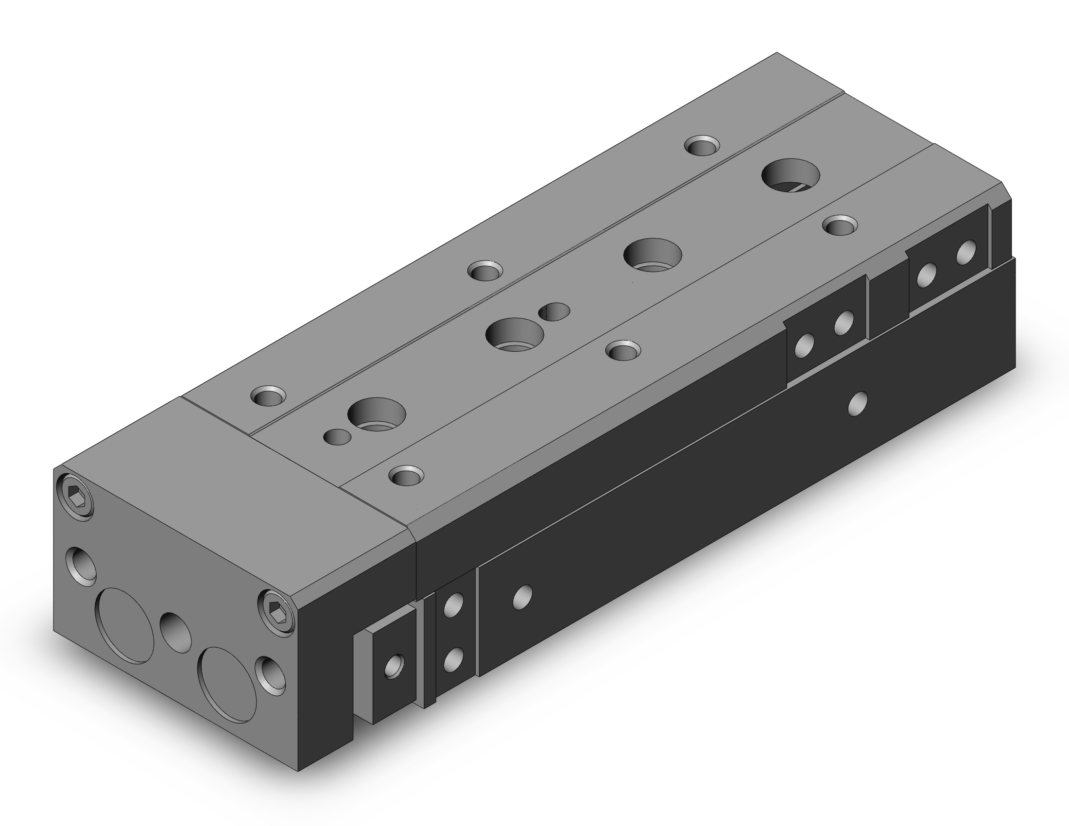 SMC 13-MXS16L-75 base cylinder, MXS/MXJ GUIDED CYLINDER