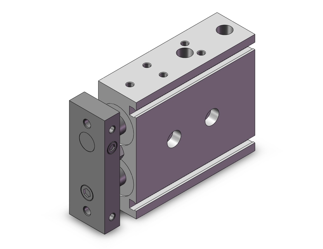 SMC 21-CXSL25-10 cylinder, air, GUIDED CYLINDER