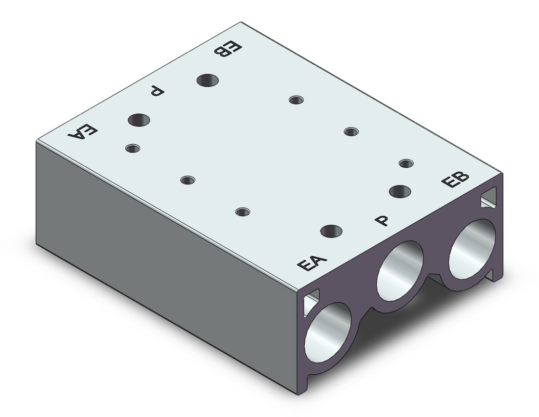 SMC 53-SS5Y5-20-03-00N mfld, body pt, 4/5 PORT SOLENOID VALVE