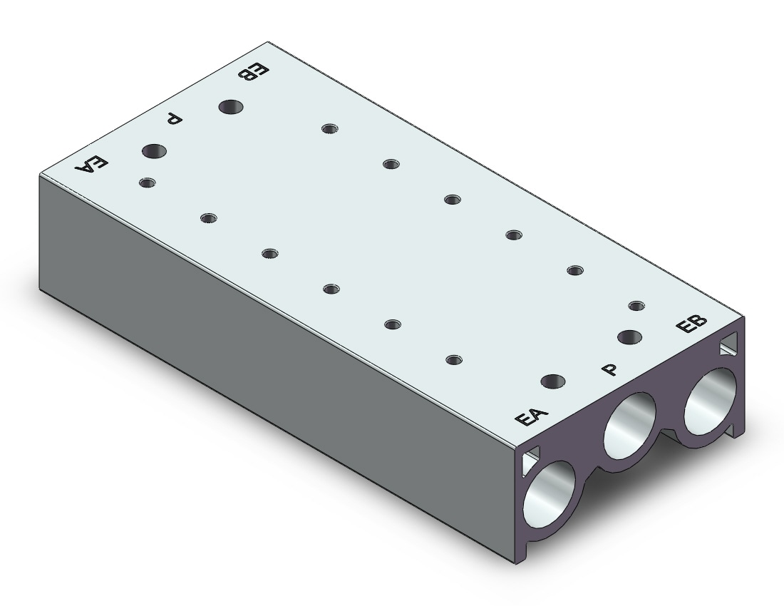 SMC 53-SS5Y5-20-06-00N mfld, body pt, 4/5 PORT SOLENOID VALVE