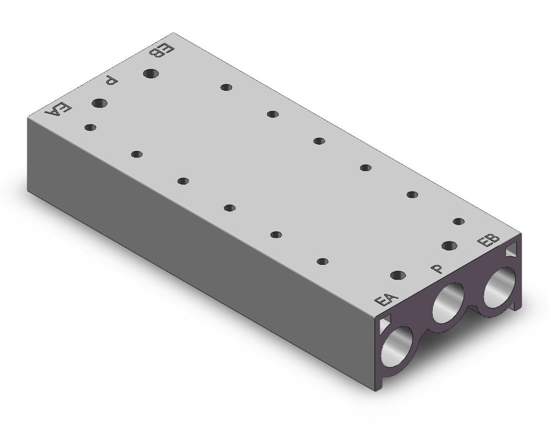 SMC 53-SS5Y7-20-06 manifold, 4/5 PORT SOLENOID VALVE