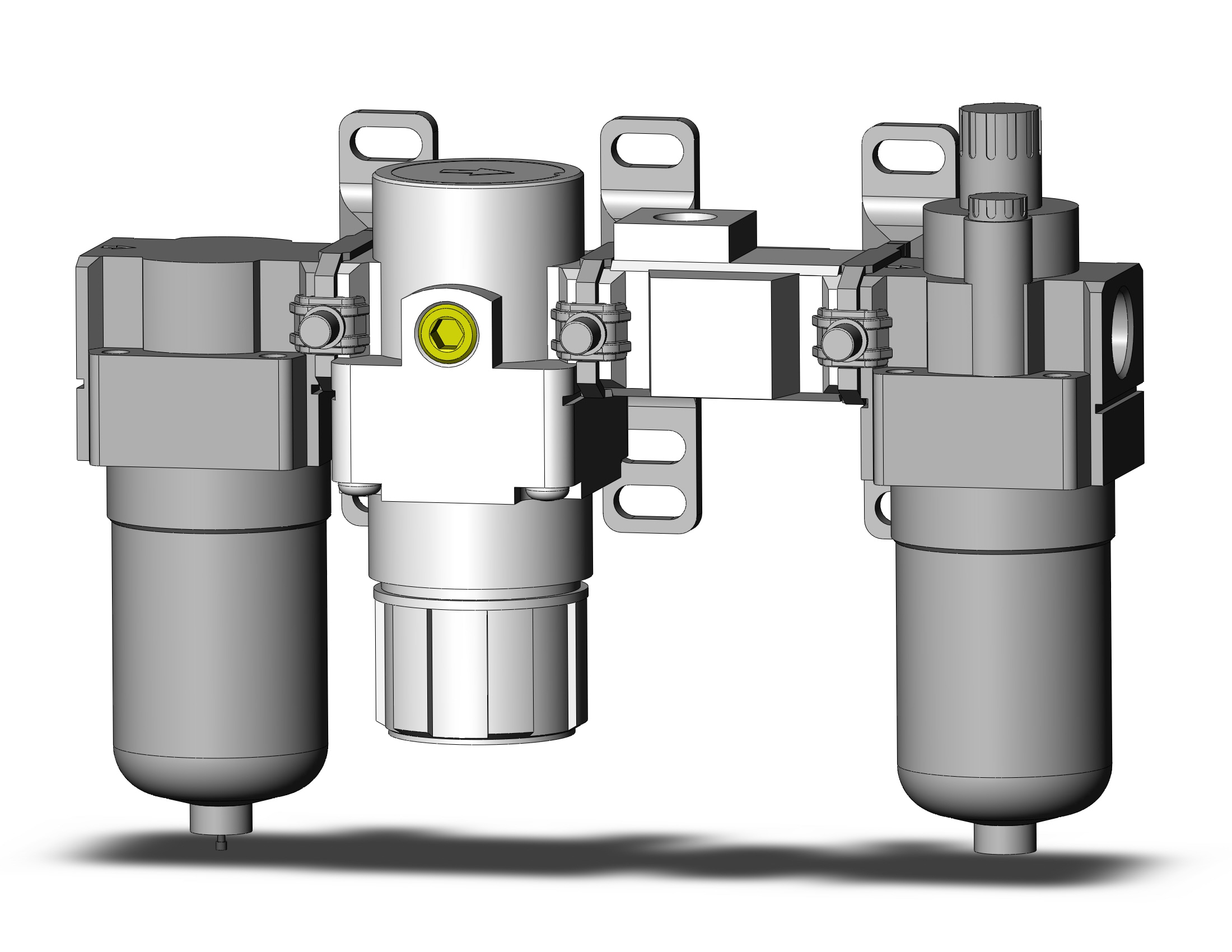 SMC AC20-N02-K-2NZ-A f/r/l combo modular, MODULAR F.R.L.