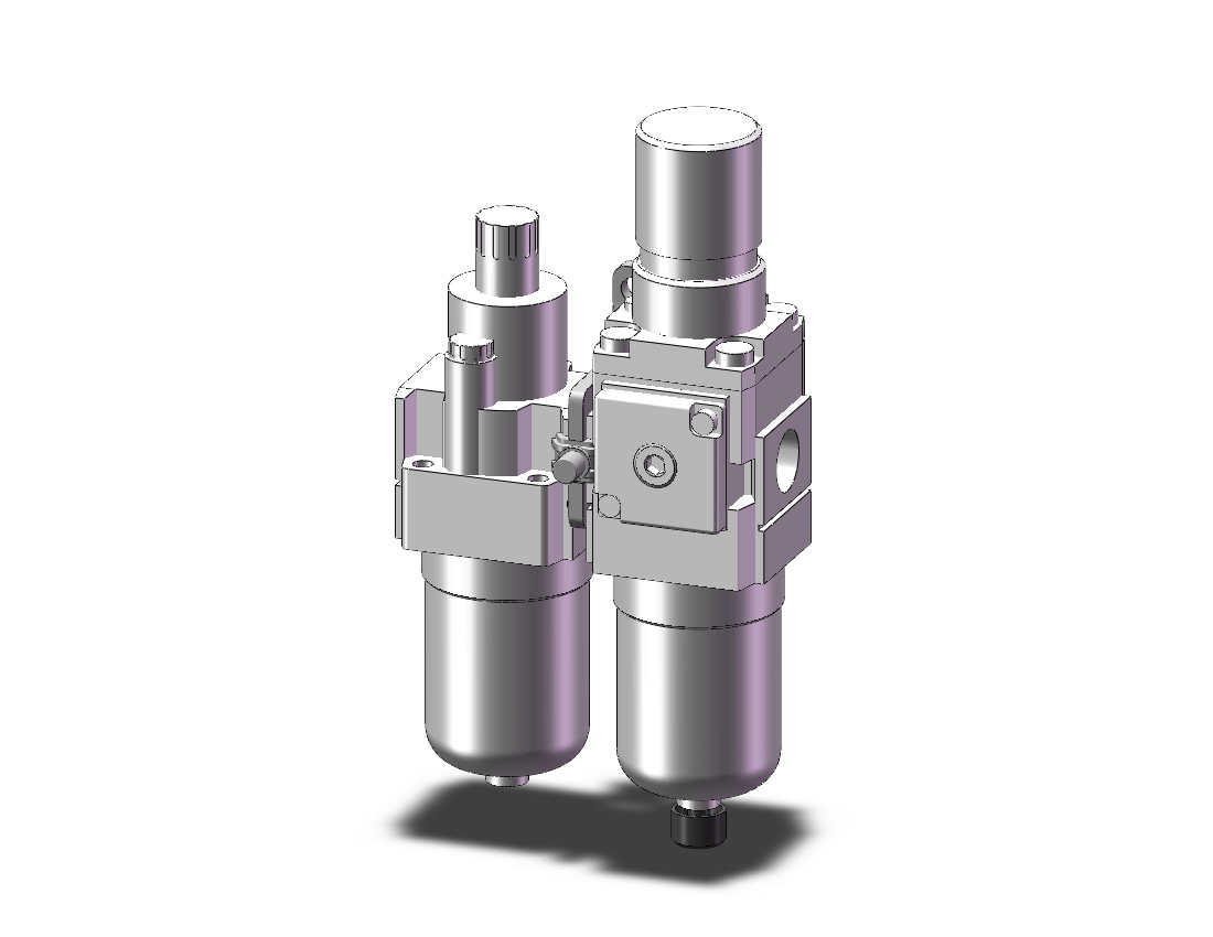 SMC AC20A-N02-6CRZ-B fr/l combo modular, MODULAR F.R.L.