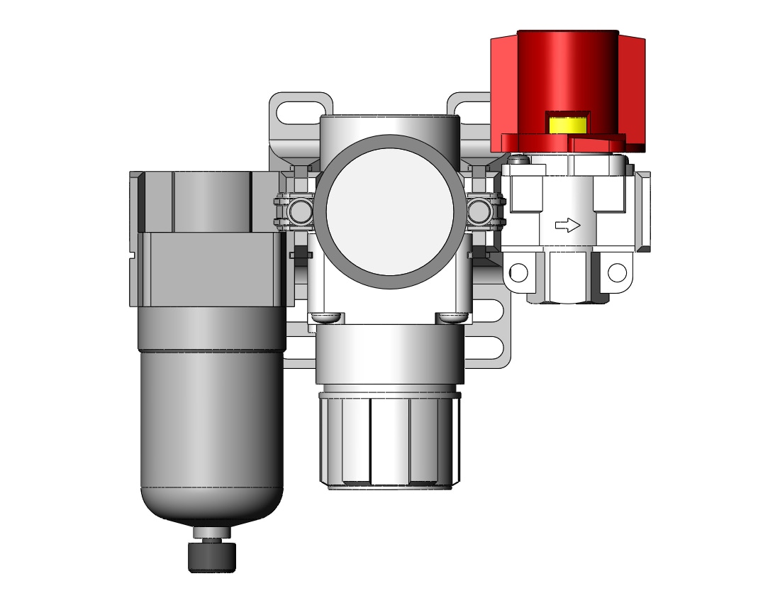 SMC AC20B-02M-V-1-A f/r combo modular, MODULAR F.R.L.