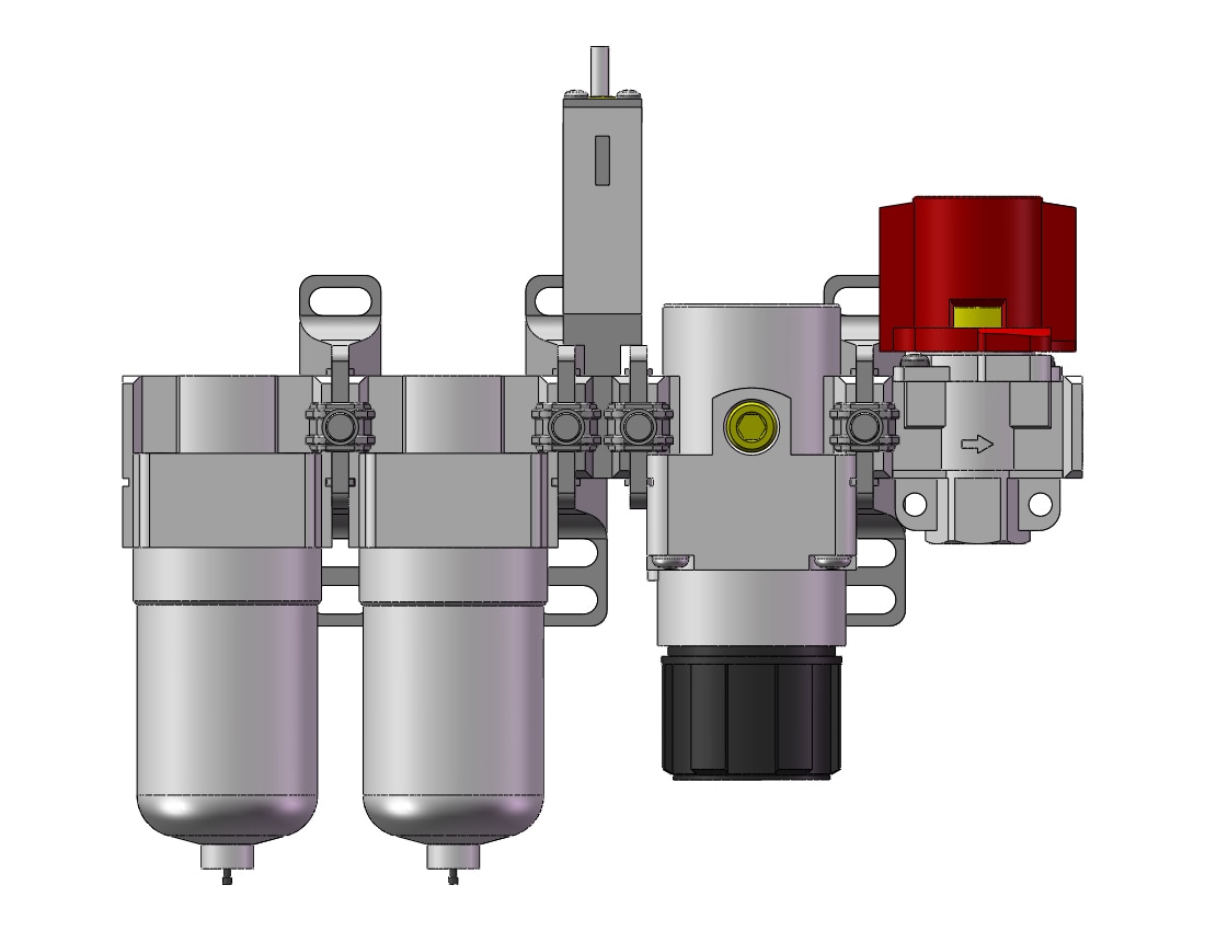 SMC AC20C-N02-SV-2Z-A f/ms/r combo modular, MODULAR F.R.L.