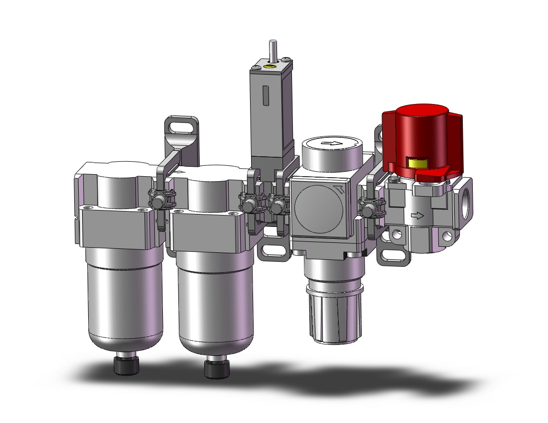 SMC AC20C-N02E-SV-CZ-B f/ms/r combo modular, MODULAR F.R.L.