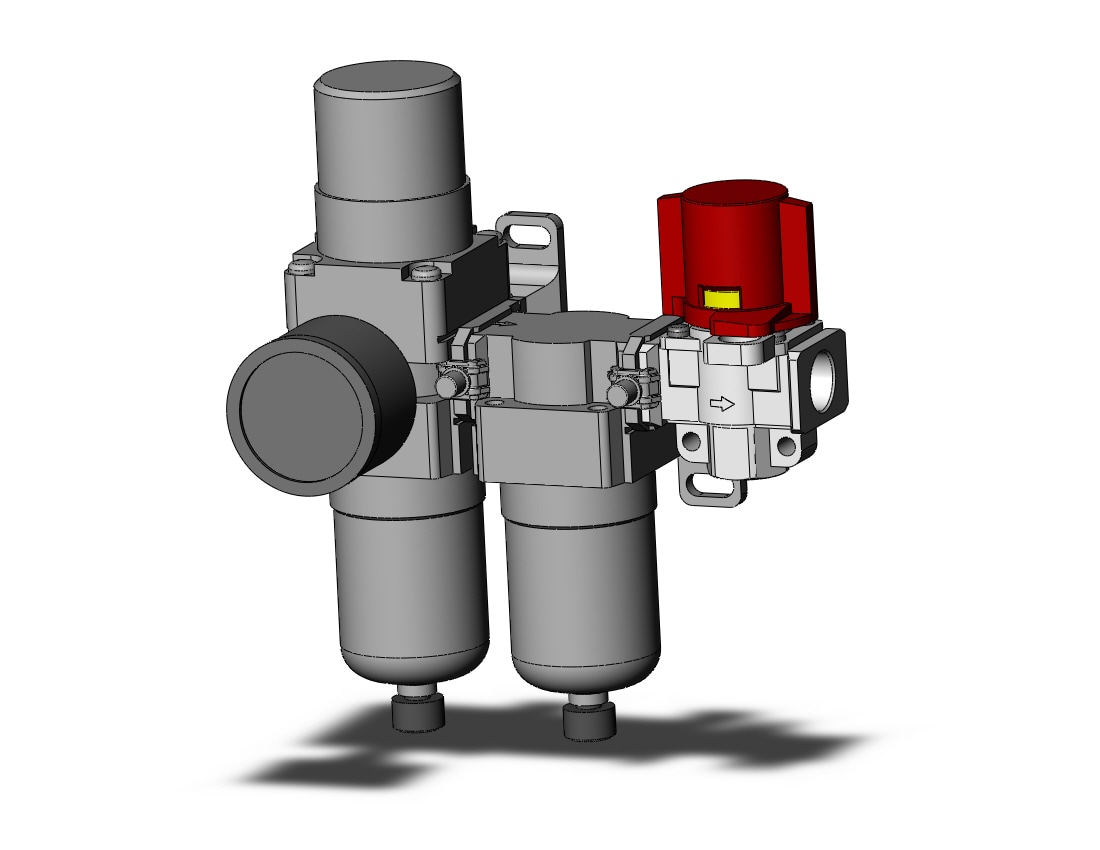 SMC AC20D-N02G-V-CZ-A fr/ms combo modular, MODULAR F.R.L.