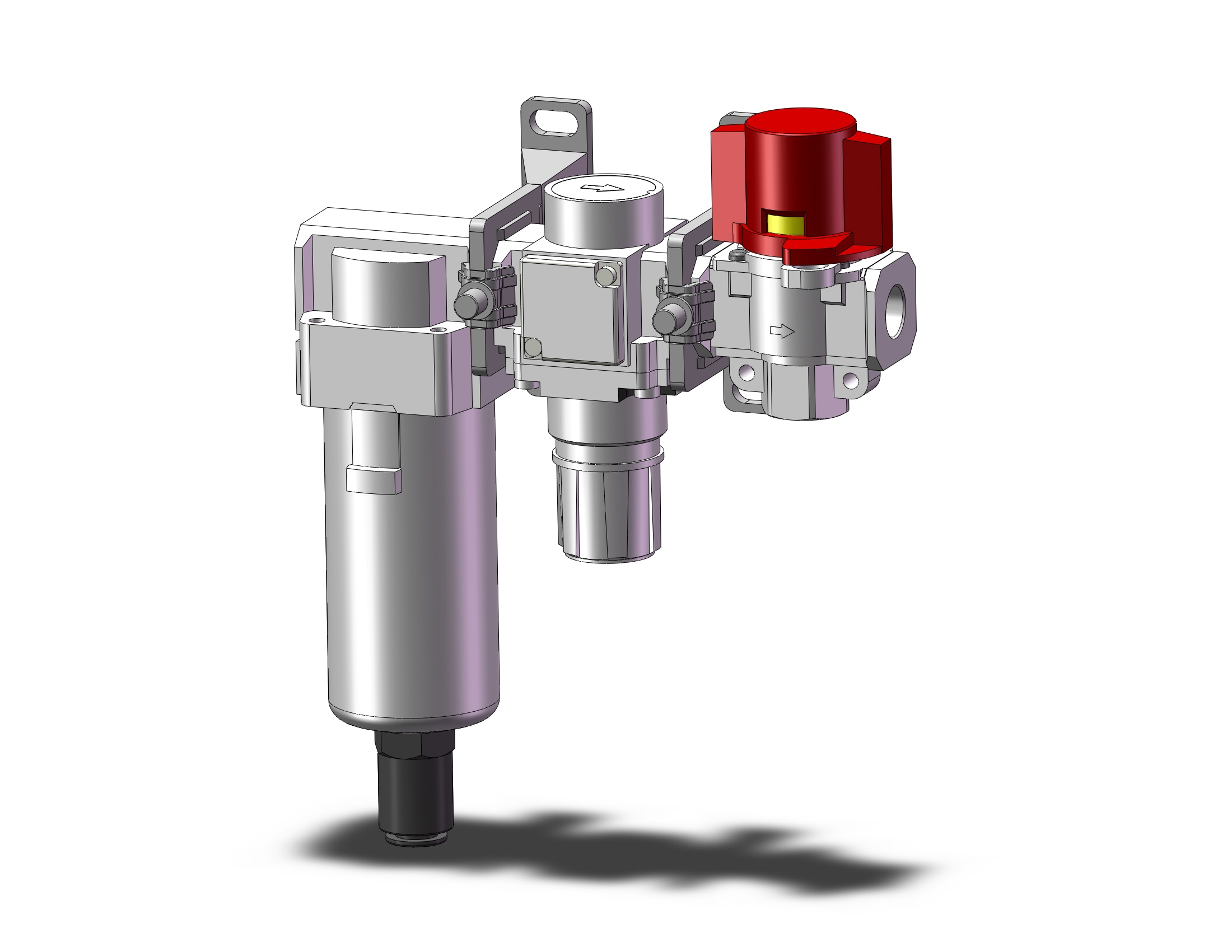 SMC AC25B-02D-V-B f/r combo modular, MODULAR F.R.L.