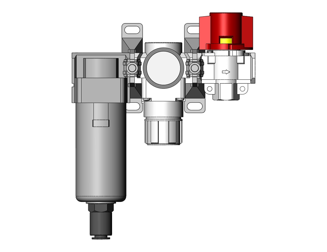 SMC AC25B-N02CG-V-Z-A f/r combo modular, MODULAR F.R.L.