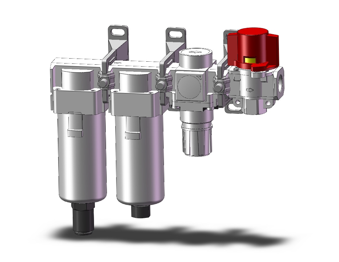 SMC AC25C-03DE-V1-B f/ms/r combo modular, MODULAR F.R.L.