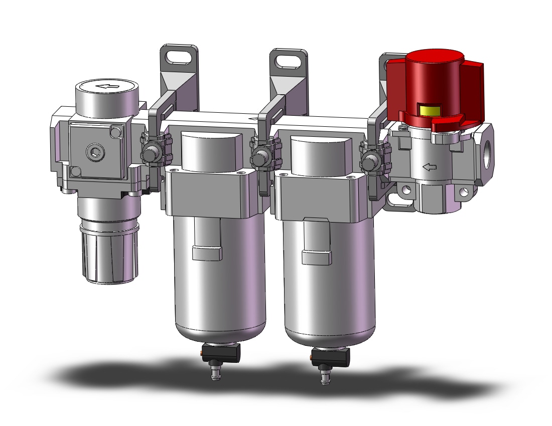 SMC AC25C-N02-V1-6RWZ-B f/ms/r combo modular, MODULAR F.R.L.