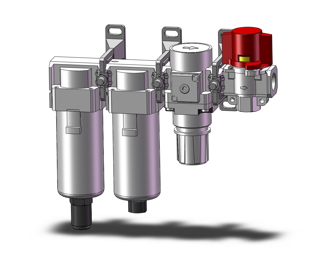 SMC AC30C-03D-V-2-B f/ms/r combo modular, MODULAR F.R.L.