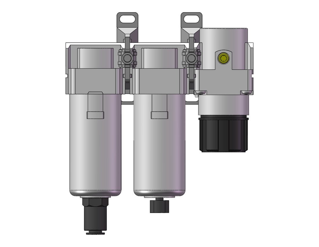 SMC AC30C-N02C-6Z-A f/ms/r combo modular, MODULAR F.R.L.