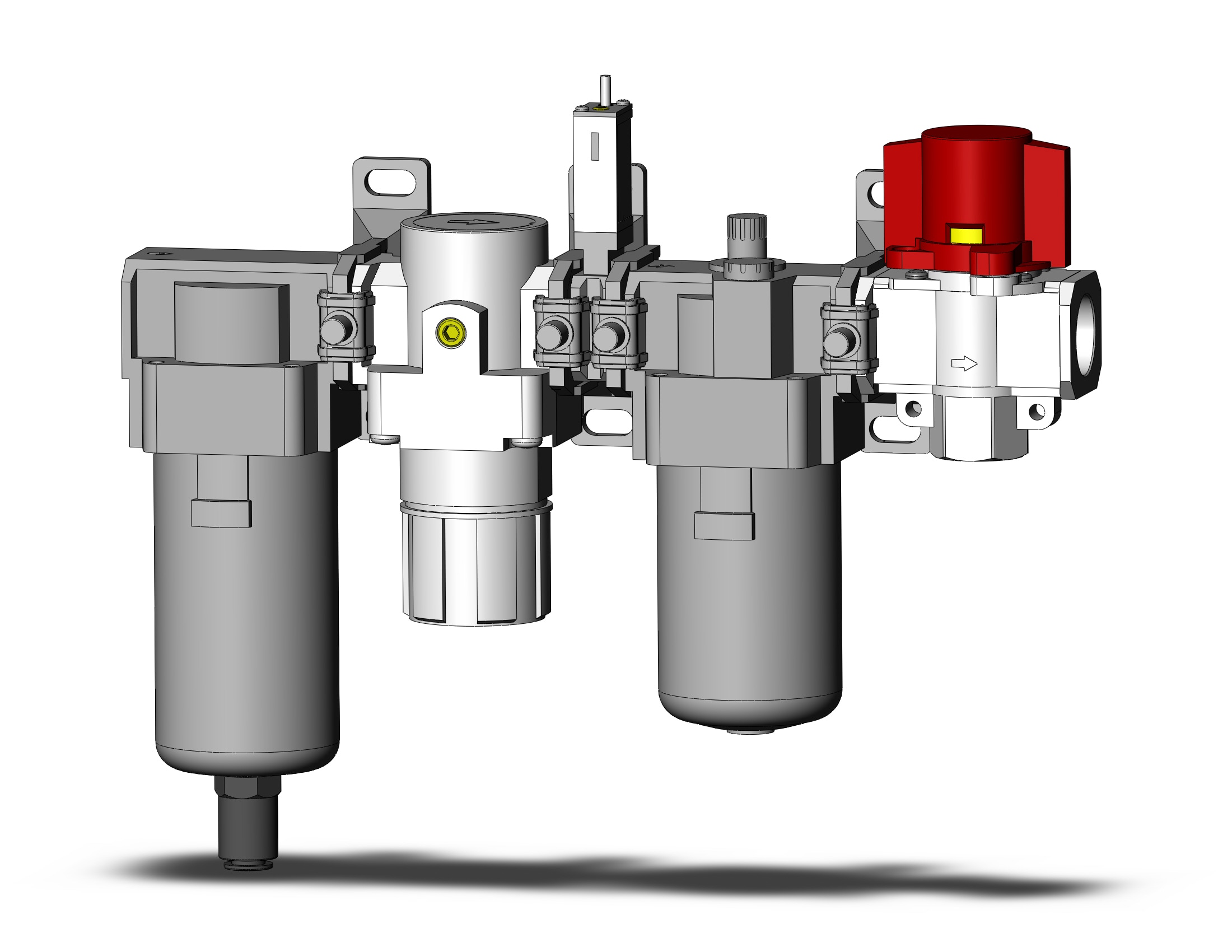 SMC AC40-06D-SV-A f/r/l combo modular, MODULAR F.R.L.