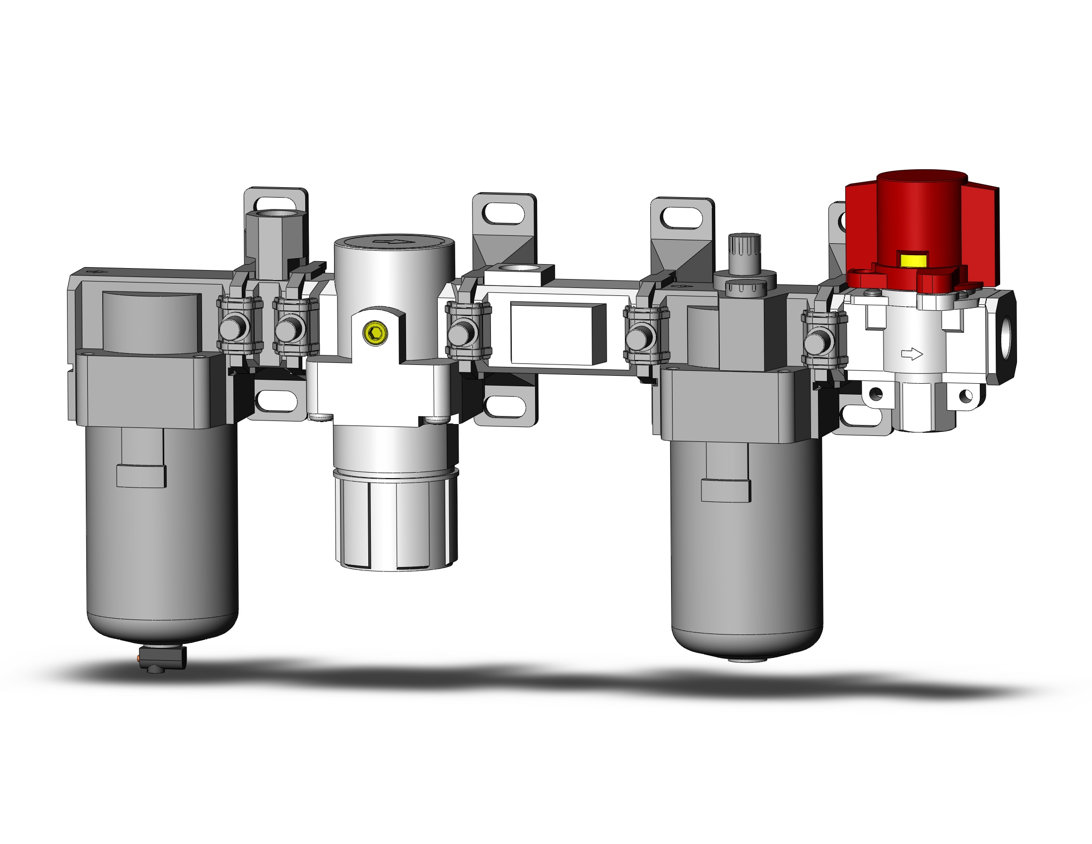 SMC AC40-N03-KTV-Z-A f/r/l combo modular, MODULAR F.R.L.