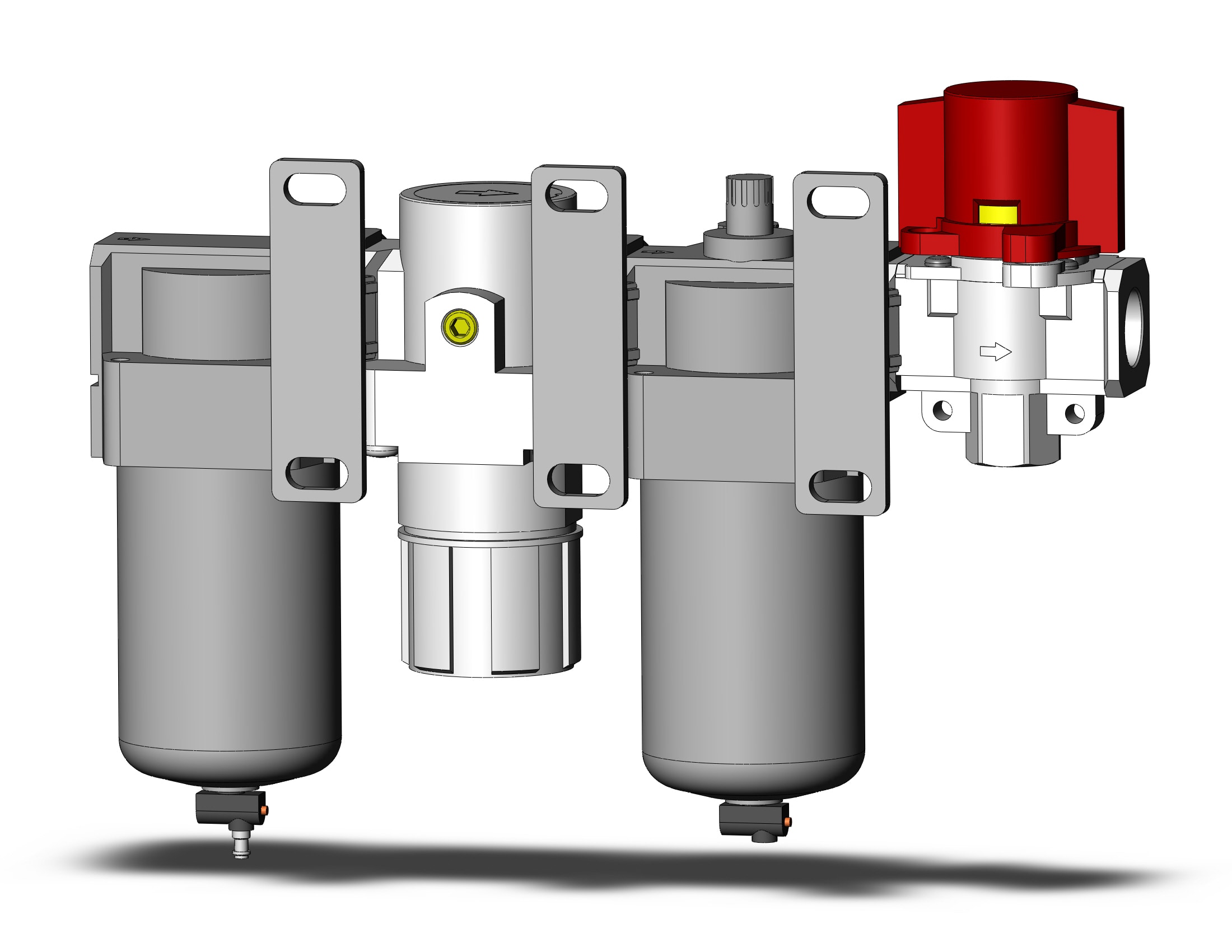 SMC AC40-N04-V-3RWZ-A f/r/l combo modular, MODULAR F.R.L.