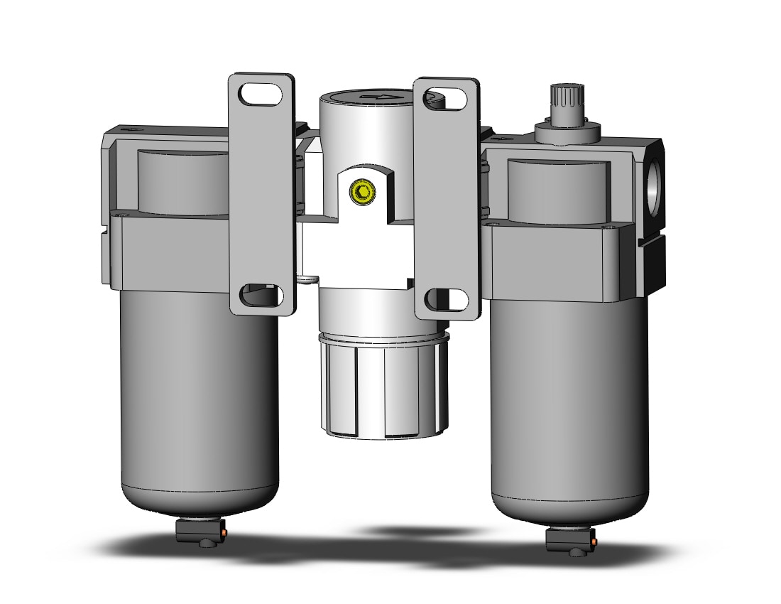 SMC AC40-N04G-3RZ-A f/r/l combo modular, MODULAR F.R.L.