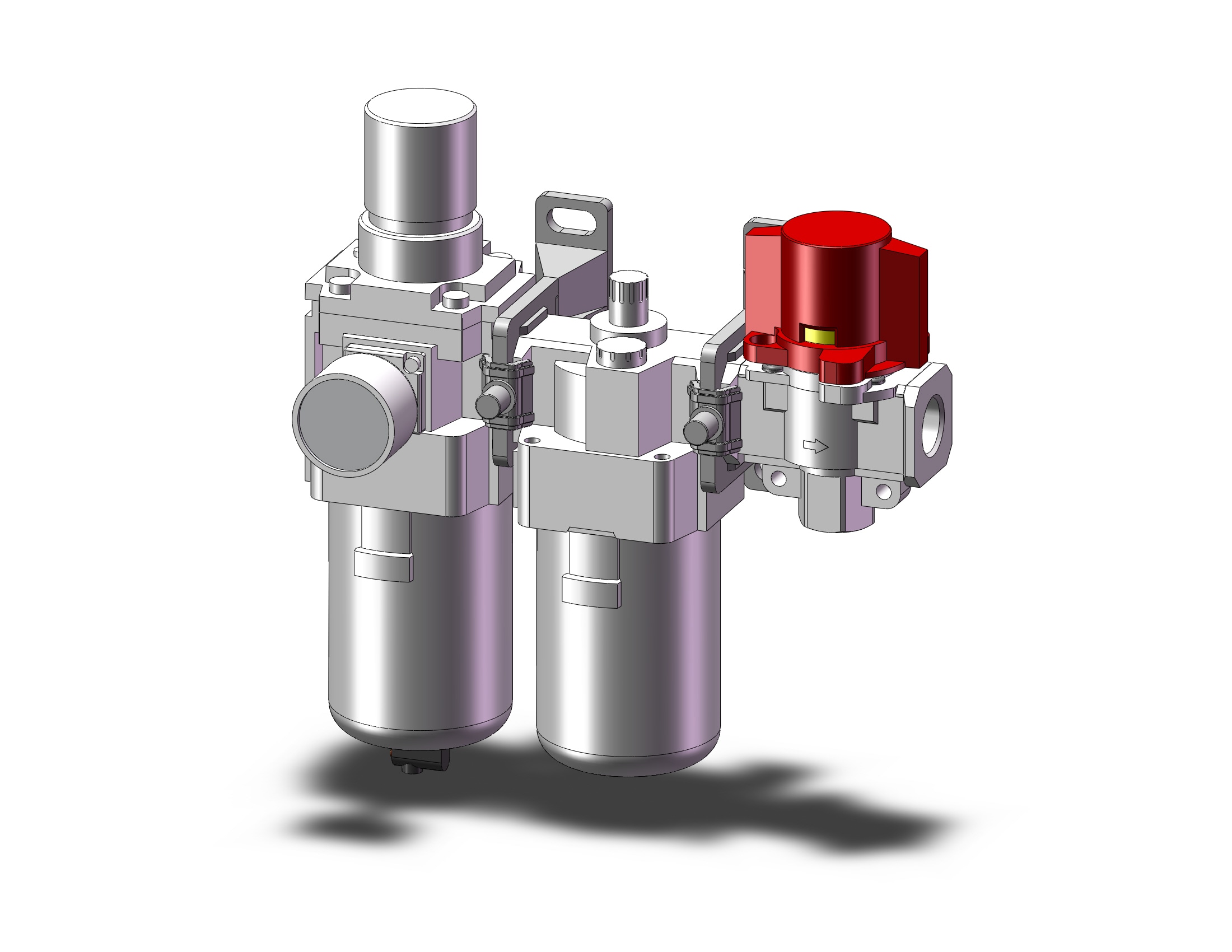 SMC AC40A-F04G-V-B fr/l combo modular, MODULAR F.R.L.