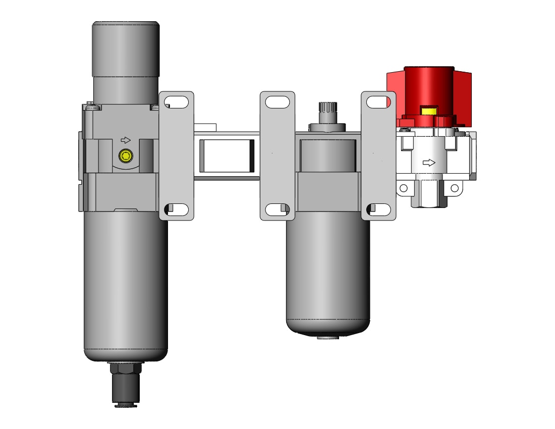 SMC AC40A-N04D-KV-RZ-A fr/l combo modular, MODULAR F.R.L.